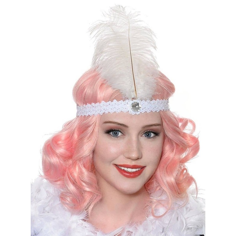 Roaring 20s Womens White Flapper Headband