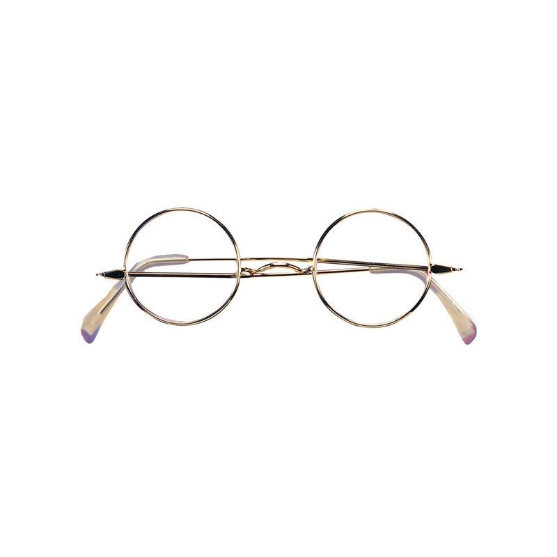 Santa Claus Gold Framed Christmas Costume Glasses