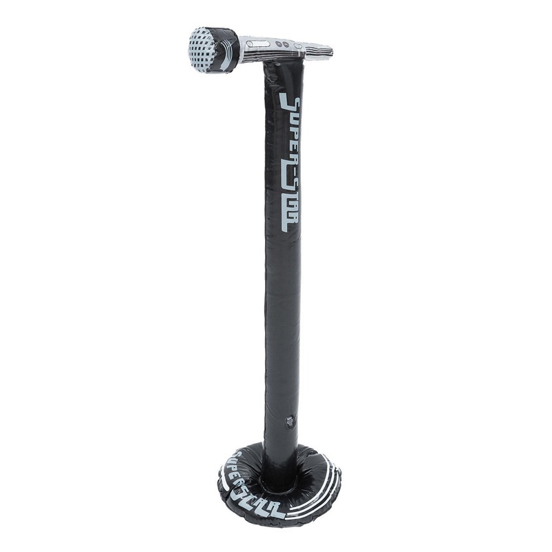 Singer Inflatable Microphone On Stand Costume Accessory