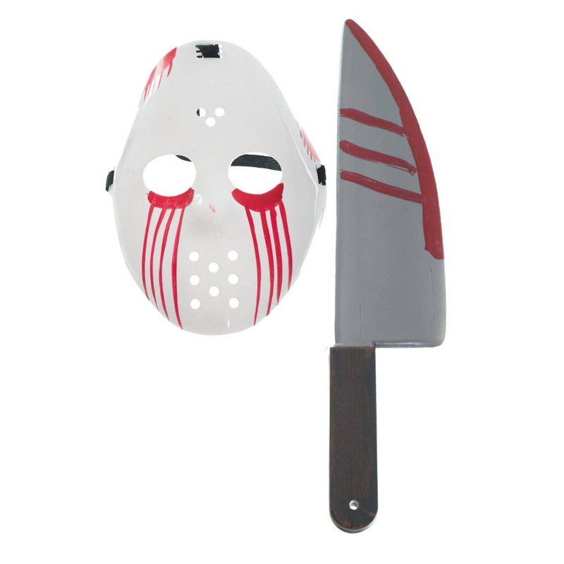 Slasher Hockey Mask and Knife Accessory Set
