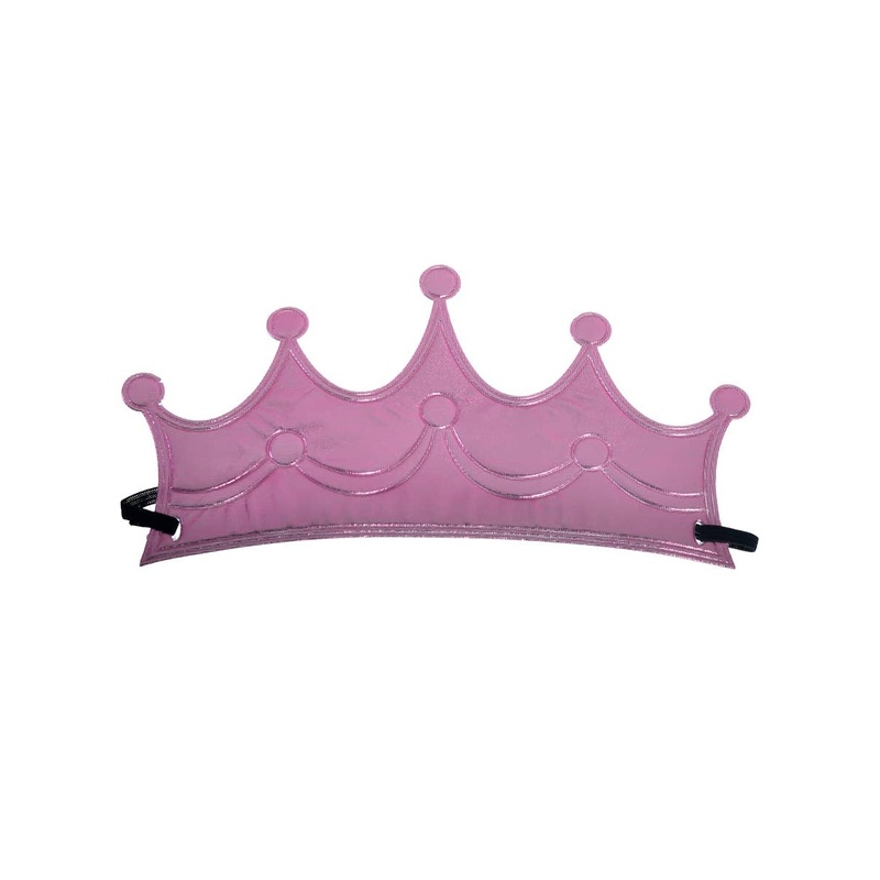 Soft Metallic Pink Crown on Headband Costume Accessory