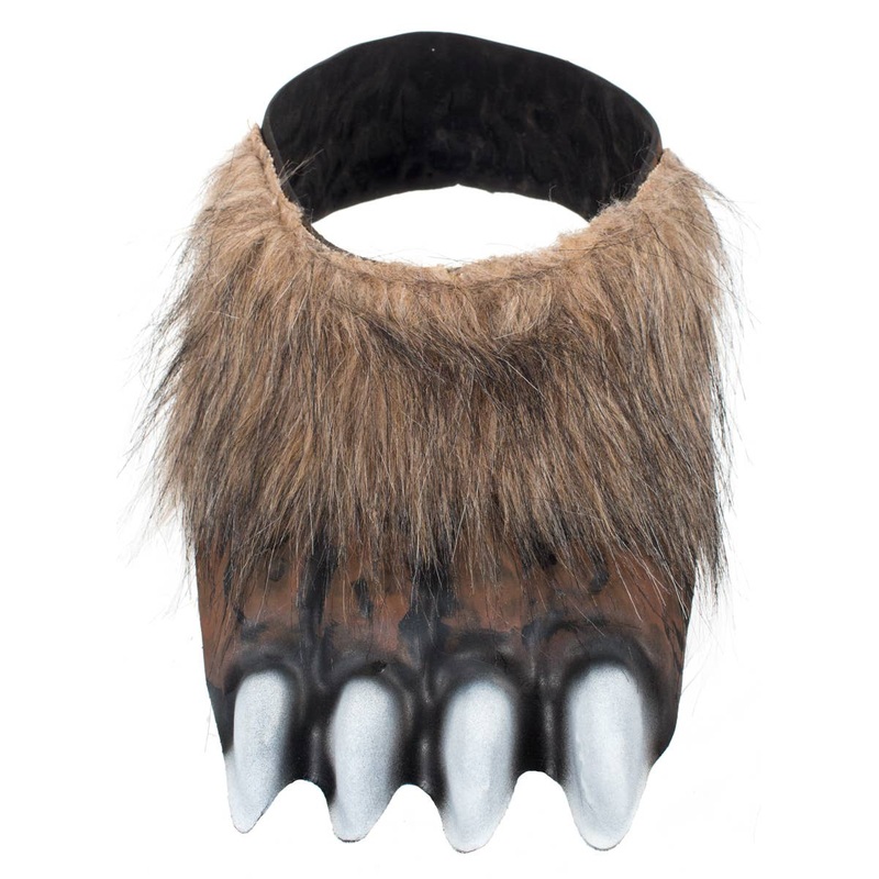 Werewolf Brown Shoe Covers Costume Accessory