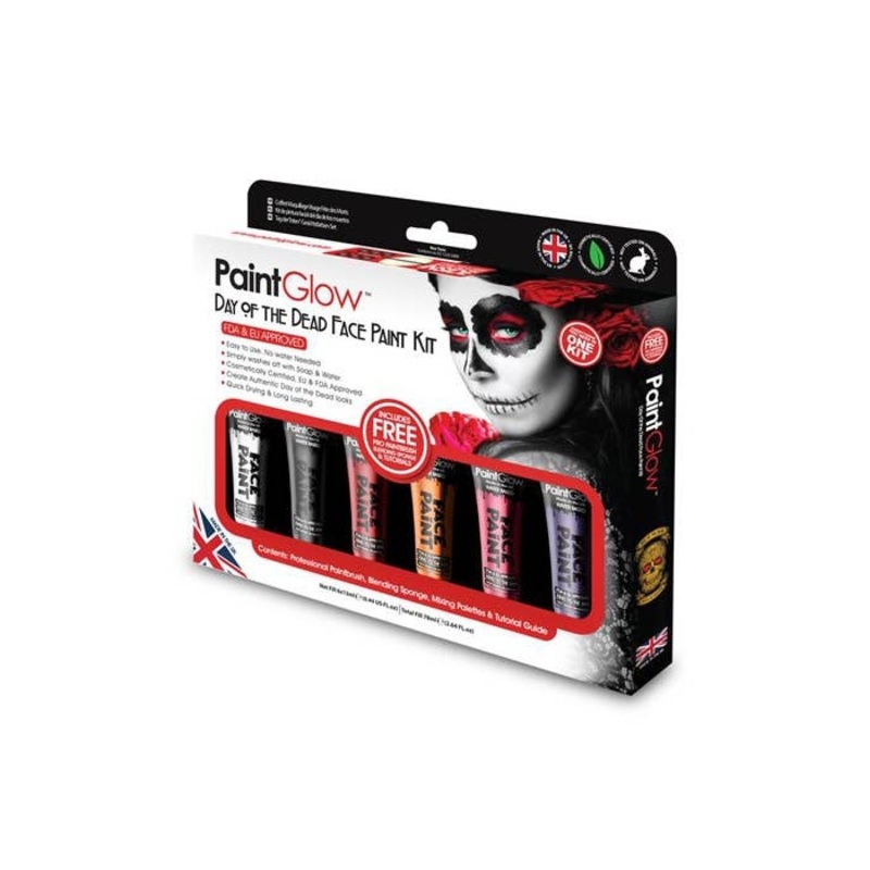 Day of the Dead Face and Body Makeup Kit