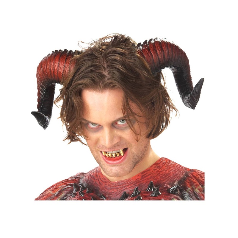 Demon Horns and Teeth Halloween Set