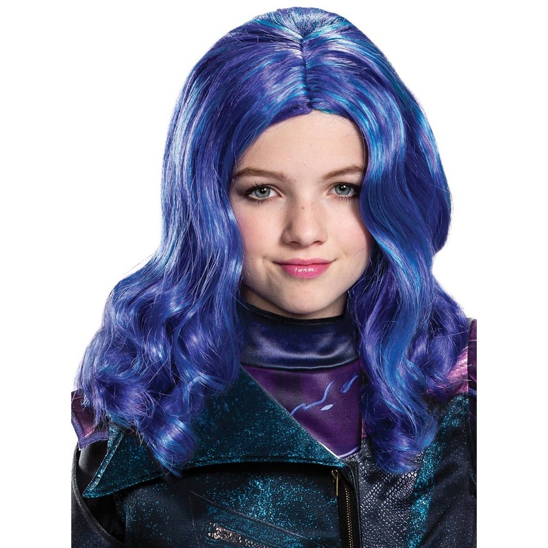 Descendants 3 Girls Deluxe Wavy Mal Costume Wig