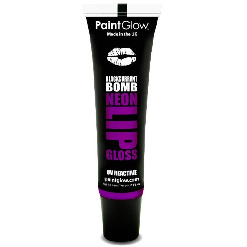 Flavoured Purple UV Lip Gloss - Blackcurrant Bomb