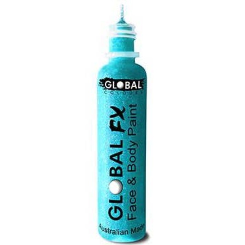 Iridescent Sky Blue Face and Body Glitter Applicator Tube