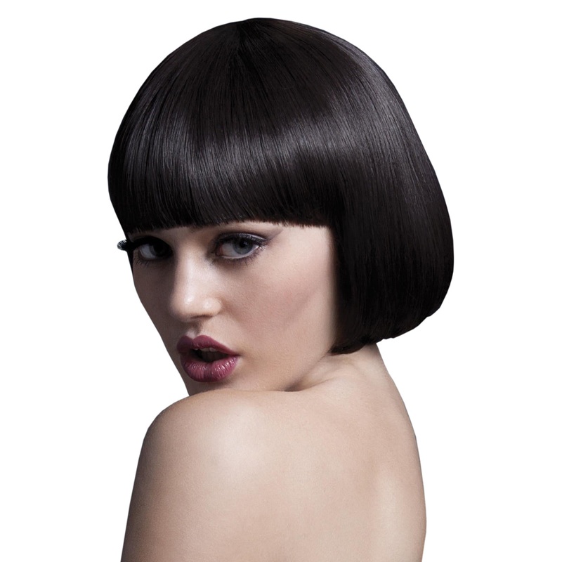 Mia Deluxe Short Dark Brown Bob Costume Wig