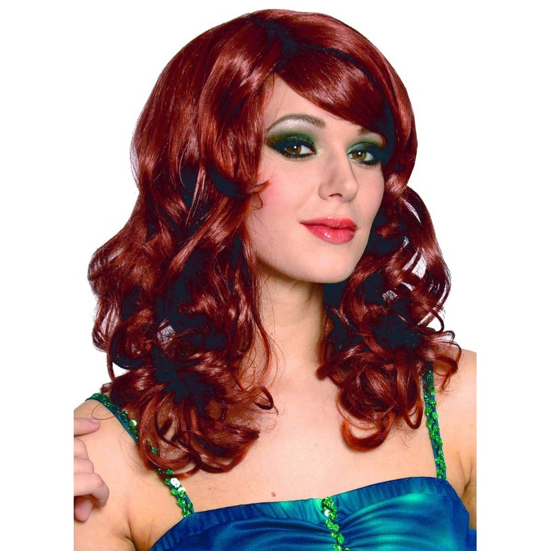 Natural Red Womens Curly Lolita Curly Costume Wig