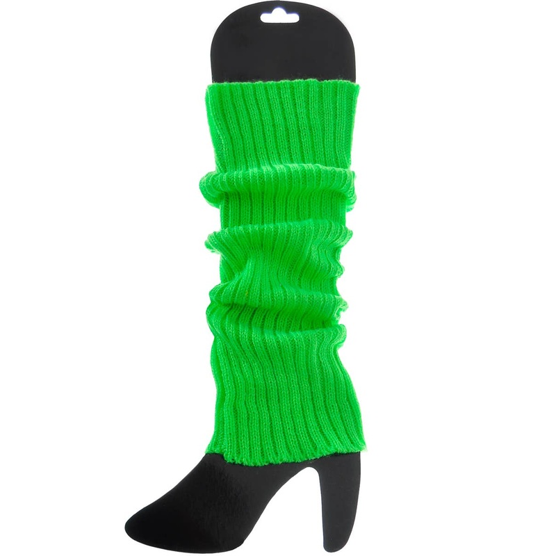 Neon Green Womens 80s Leg Warmers Costume Accessory