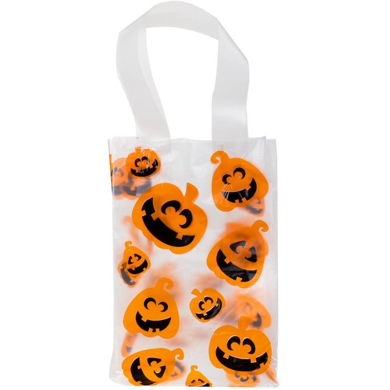 Pack of 6 Pumpkin Trick or Treat Halloween Party Bags