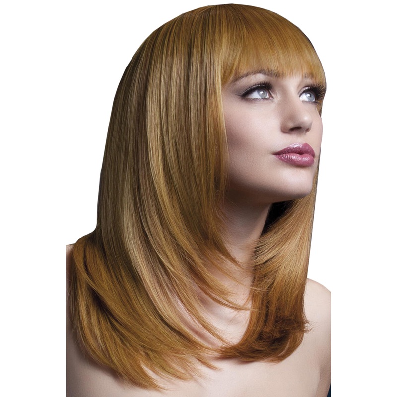 Tanja Layered Auburn Fashion Wig With Fringe