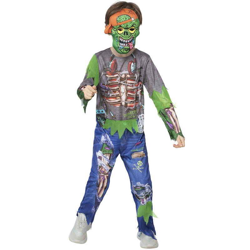 Zombie Gamer Boys Halloween Costume