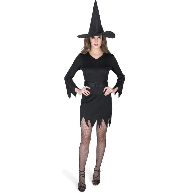 Classic Black Womens Sexy Witch Halloween Costume