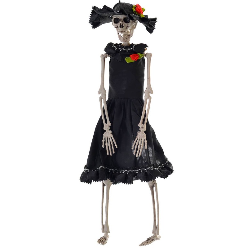 Day of the Dead Seorita 40cm Skeleton Halloween Decoration