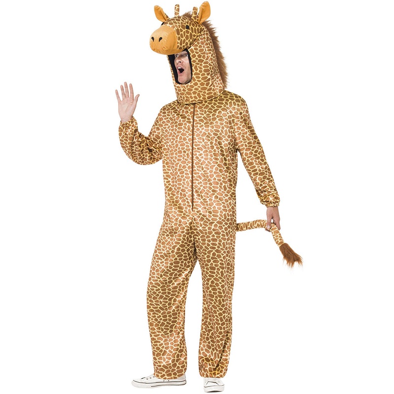 Giraffe Adults Deluxe Animal Costume Onesie