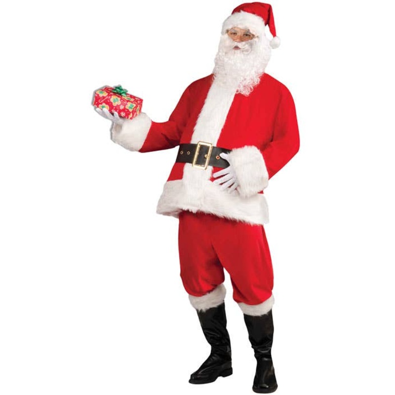 Jolly Santa Claus Mens Fancy Dress Christmas Costume