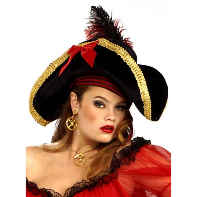 Lady Buccaneer Pirate Wench Costume Hat