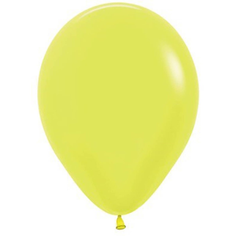 Neon Yellow Single 30cm Latex Balloon