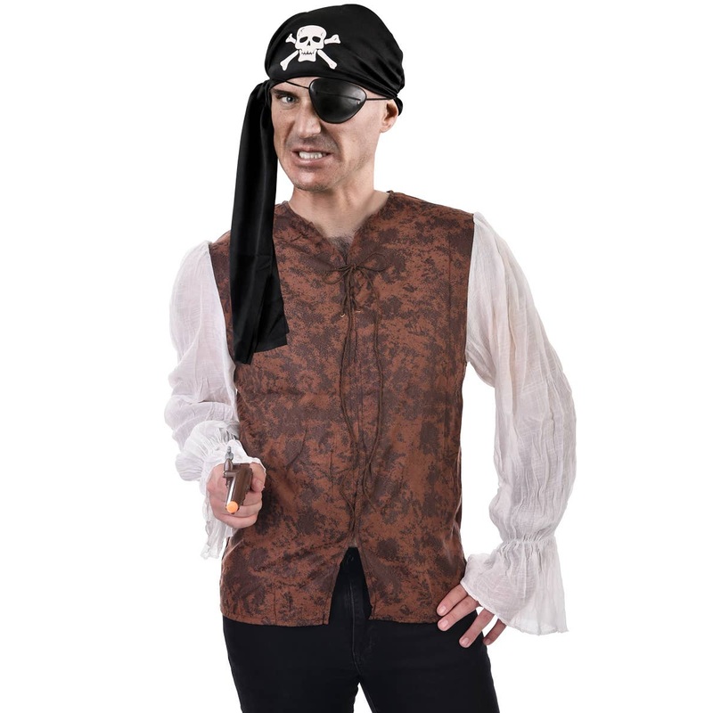 Pirate Buccaneer Mens Costume Shirt