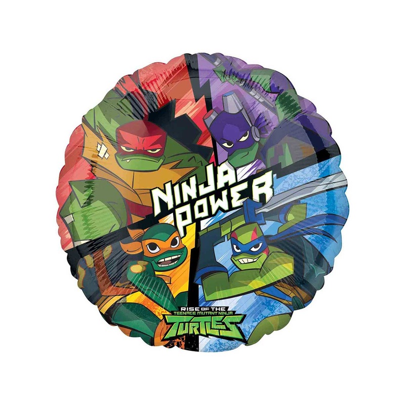 TMNT Print 45cm Round Foil Balloon