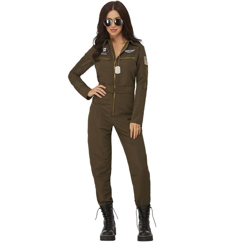 Top Gun Maverick Aviator Jumpsuit Womens Costume