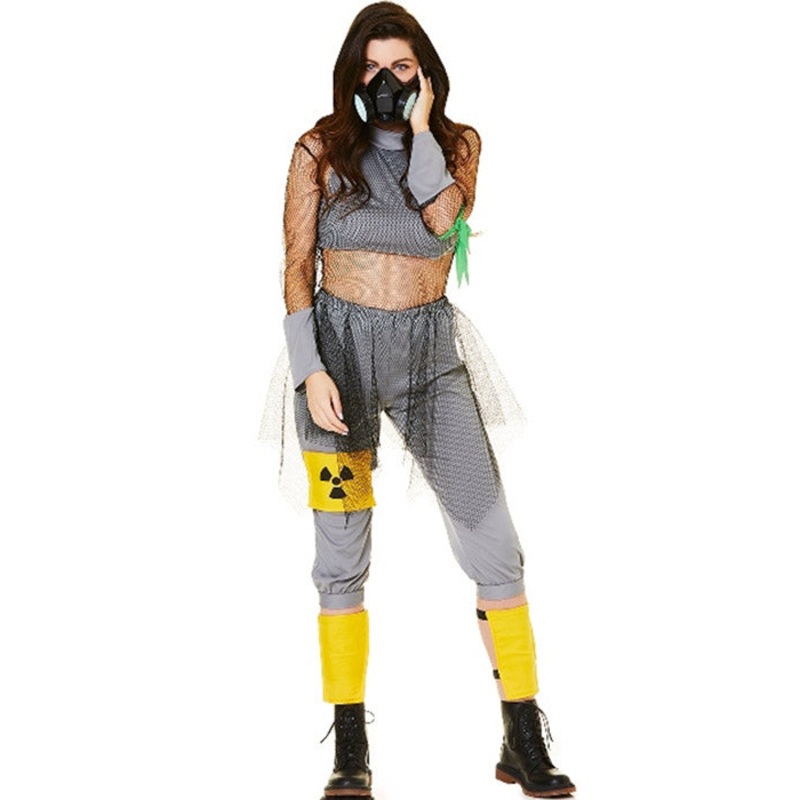 Toxic Biohazard Girl Womens Halloween Costume