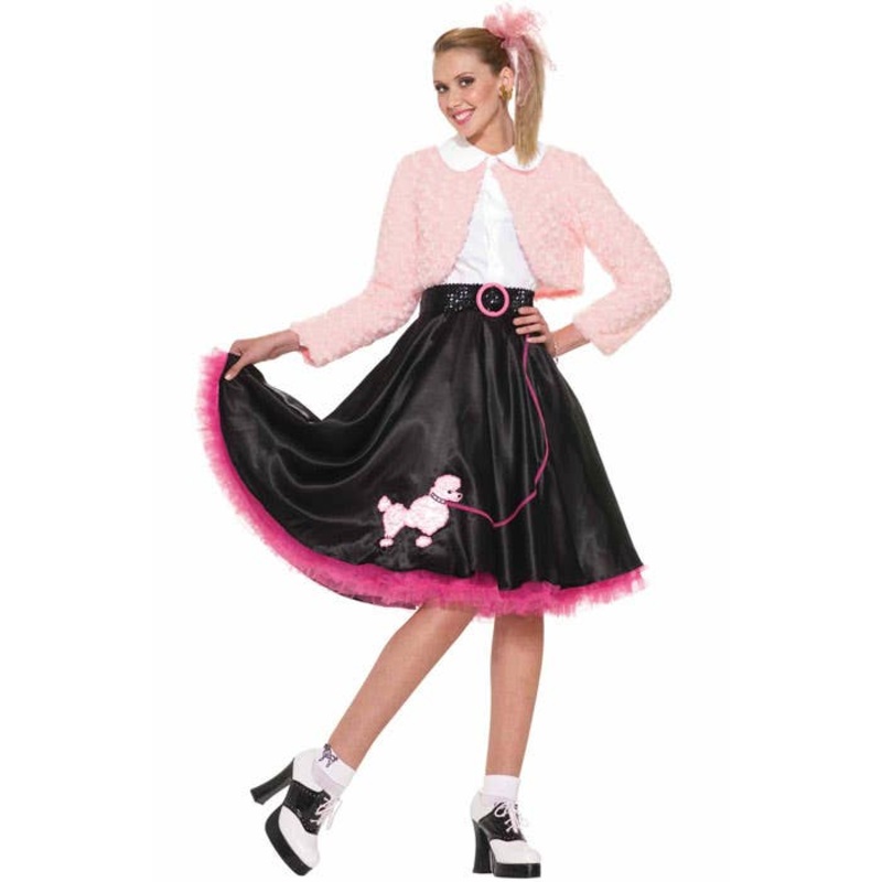 1950s Sweetheart Womens Poodle Skirt Costume