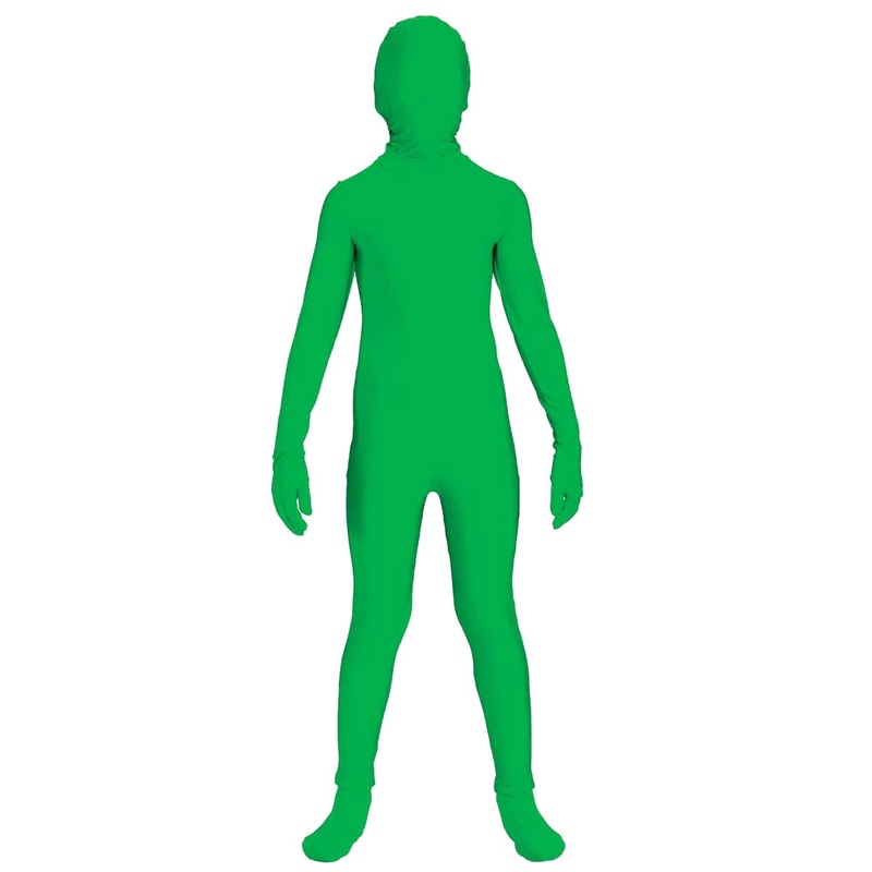 Bright Green Second Skin Teen Boys Costume