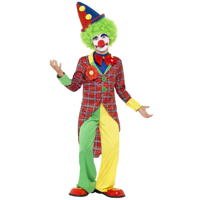 Circus Clown Boys Fancy Dress Costume