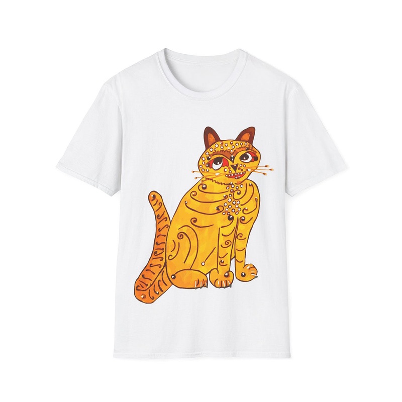 Dancing Queen Gold Cat Plus Size 70s Costume Shirt