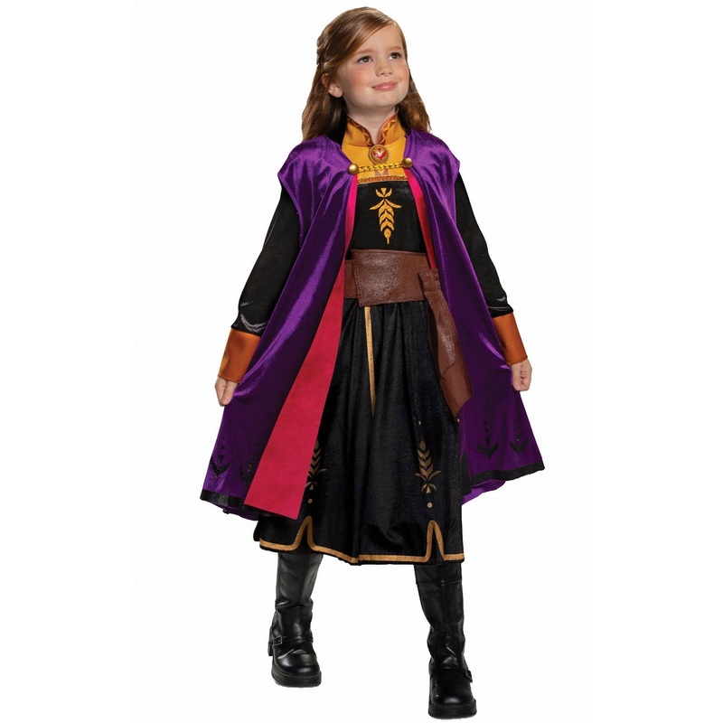 Deluxe Anna Girls Frozen 2 Fancy Dress Costume