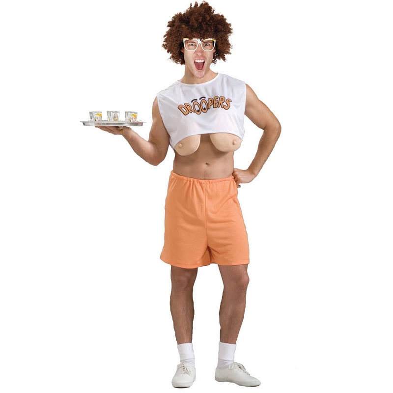 Droopers Mens Funny Hooters Inspired Costume
