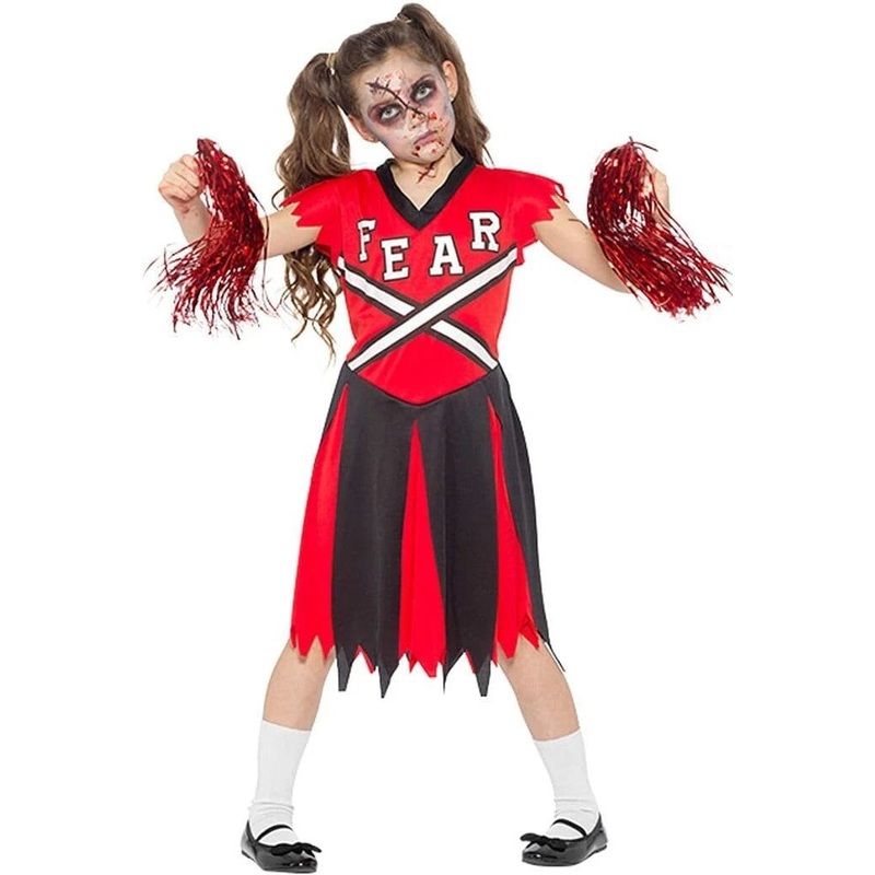 Fearleader Girls Halloween Zombie Cheer Costume