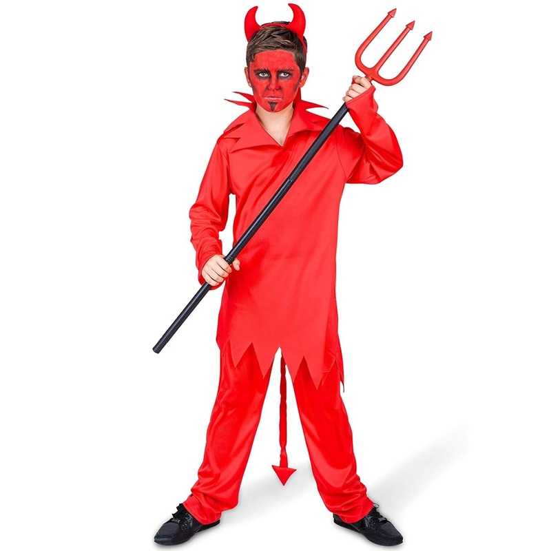 Firey Little Red Devil Halloween Boys Costume