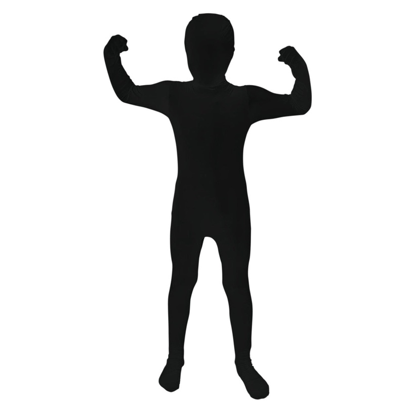 Full Body Boys Black Morphsuit Costume