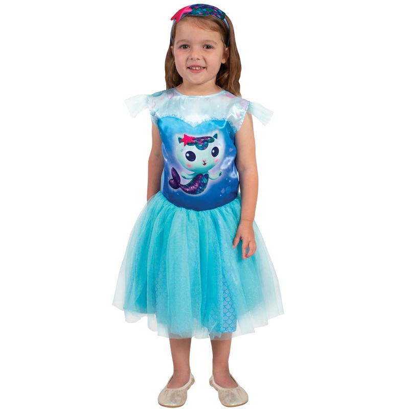 Gabbys Dollhouse Girls Mercat Tutu Dress Costume