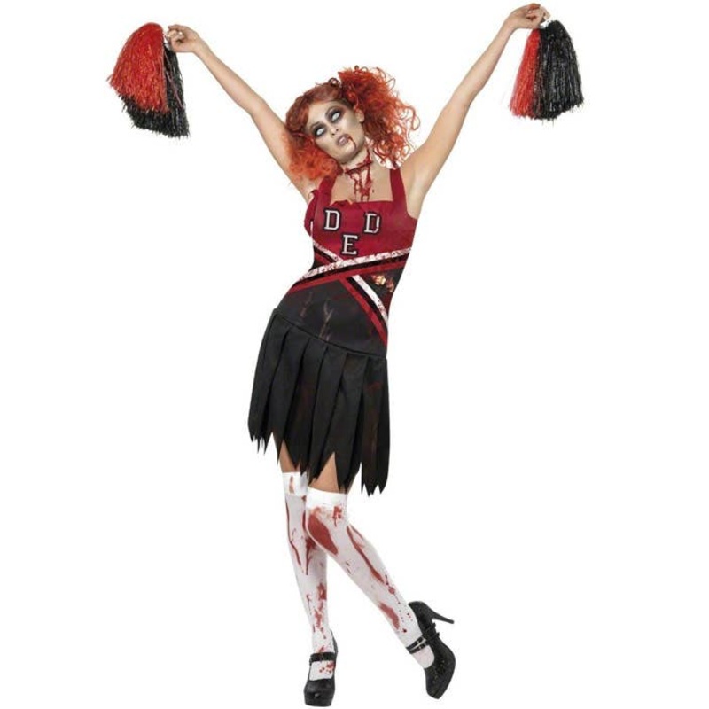 High School Horror Womens Zombie Cheerleader Costume