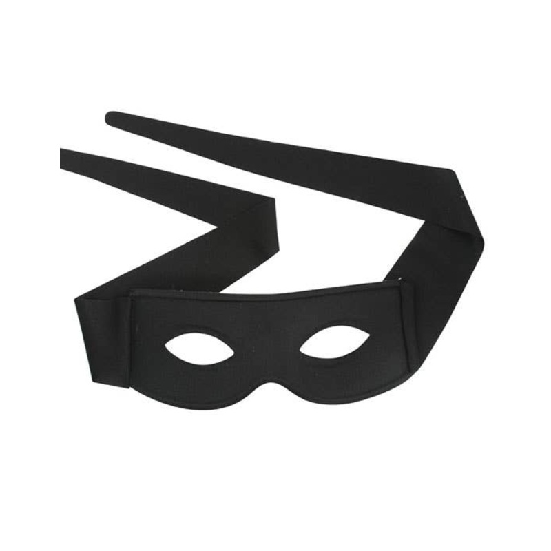 Mexican Bandito Adults Black Costume Mask