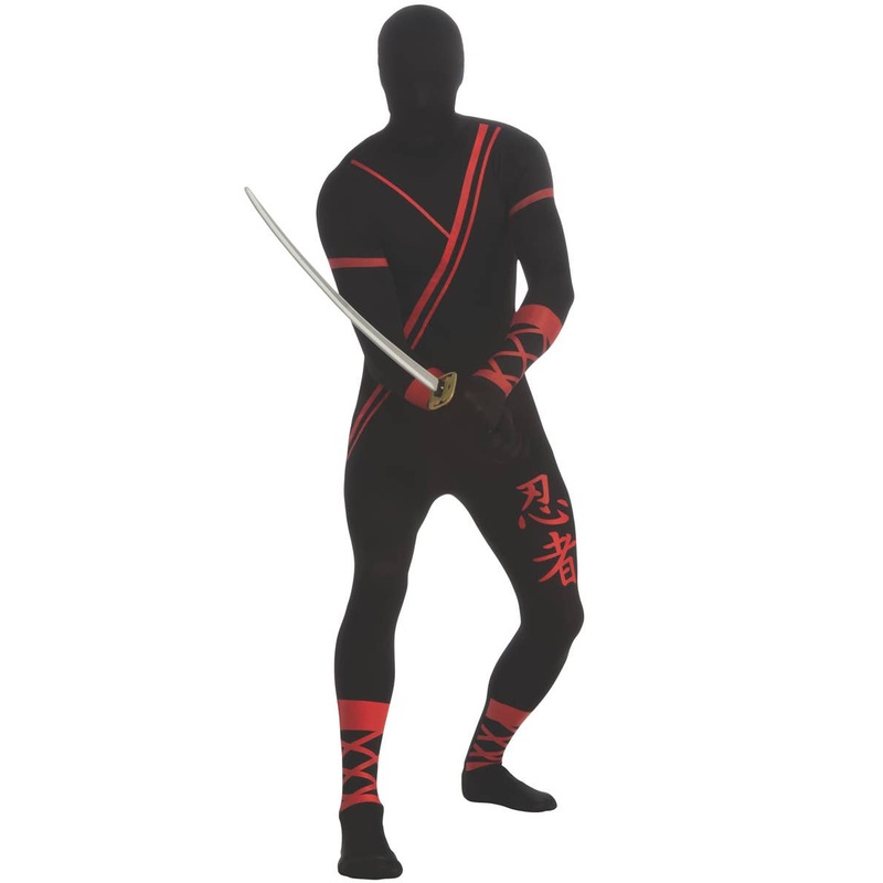Ninja Mens Second Skin Jumpsuit Costume