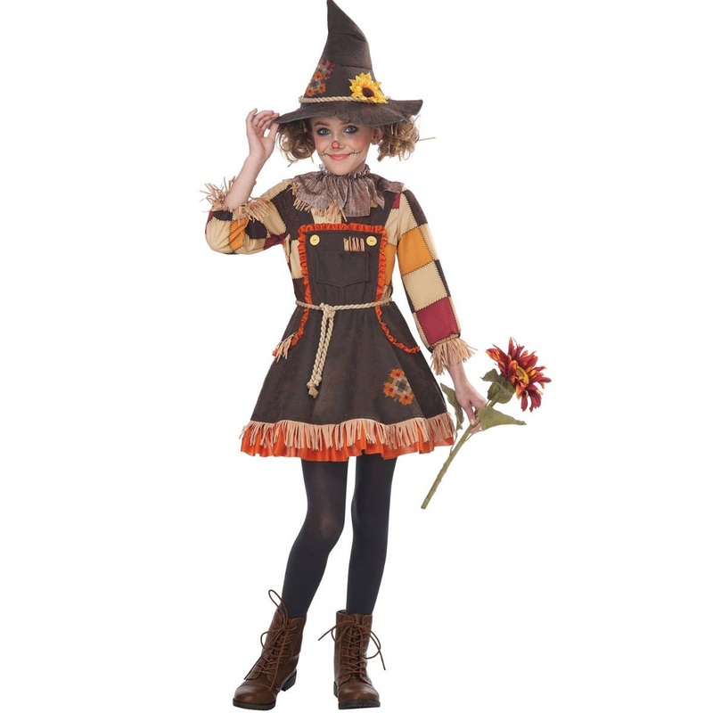 Patchwork Scarecrow Girls Wizard of Oz Costume