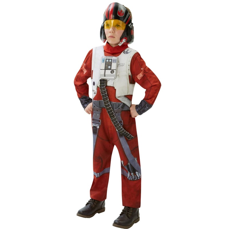 Poe Dameron Boys Star Wars Fancy Dress Costume