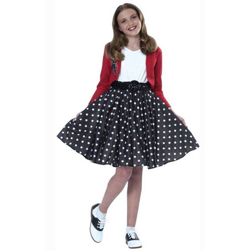 Polka Dot Rocker Girls 1950s Costume