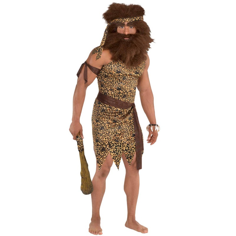 Prehistoric Caveman Mens Plus Size Costume