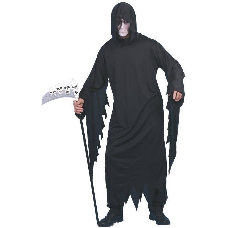 Screamer Mens Black Halloween Costume Robe
