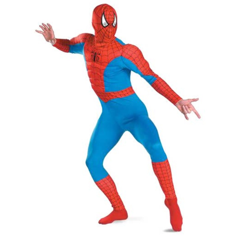 Spiderman Mens Muscle Chest Costume