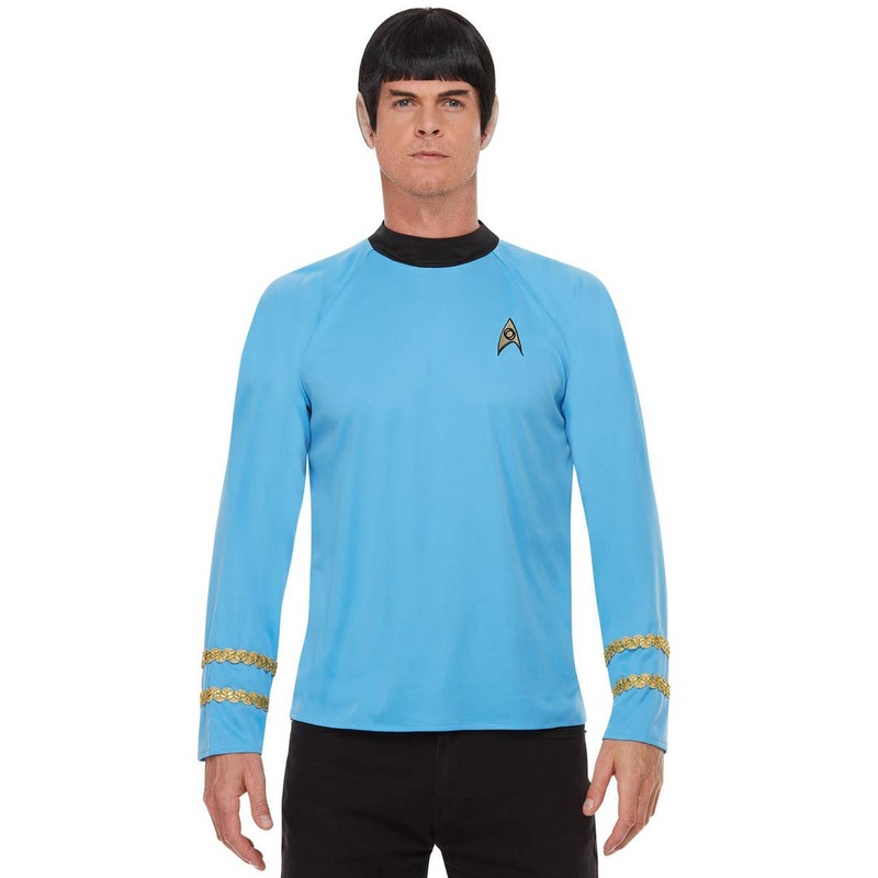 Star Trek Original Series Mens Blue Sciences Costume