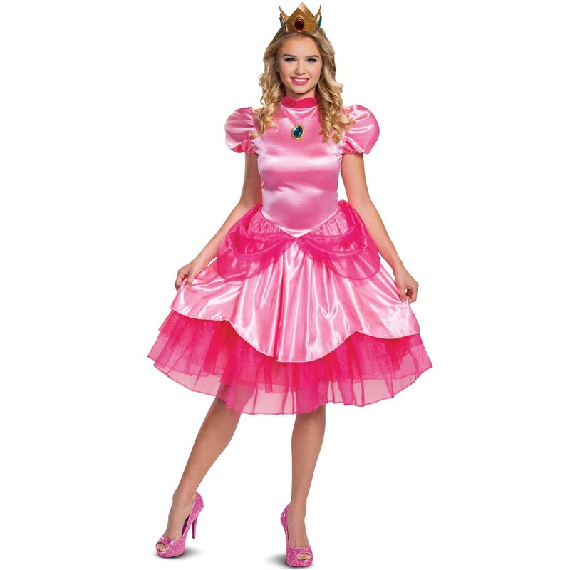 Super Mario Princess Peach Deluxe Womens Costume
