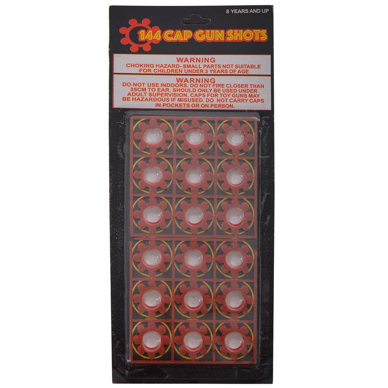144 Pack of 8 Round Cap Gun Shot Caps