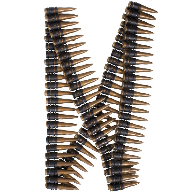 Army Man Adjustable Bullet Belt Costume Accessory